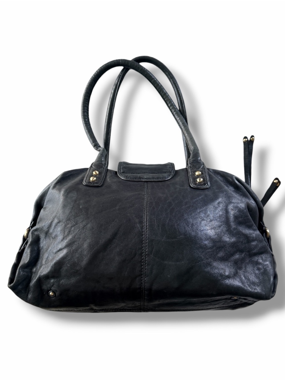 Botkier Y2K Bianca Soft Lambskin Leather Satchel Bag Black - Picture 4 of 12